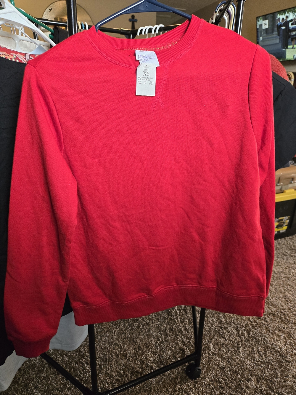 stars above Red Crewneck Sweatshirt